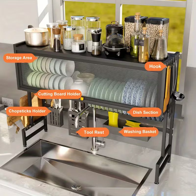 Massaha™ Large Capacity Over-The-Sink Dish Drying Rack