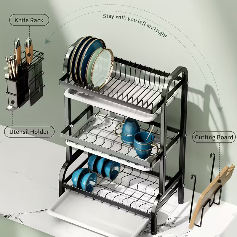 Massaha™ Dish Rack with Drainboard