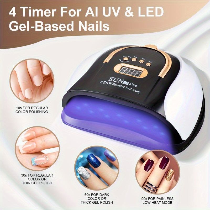 Professional 256W Gel Polish Nail Lamp | Massaha™