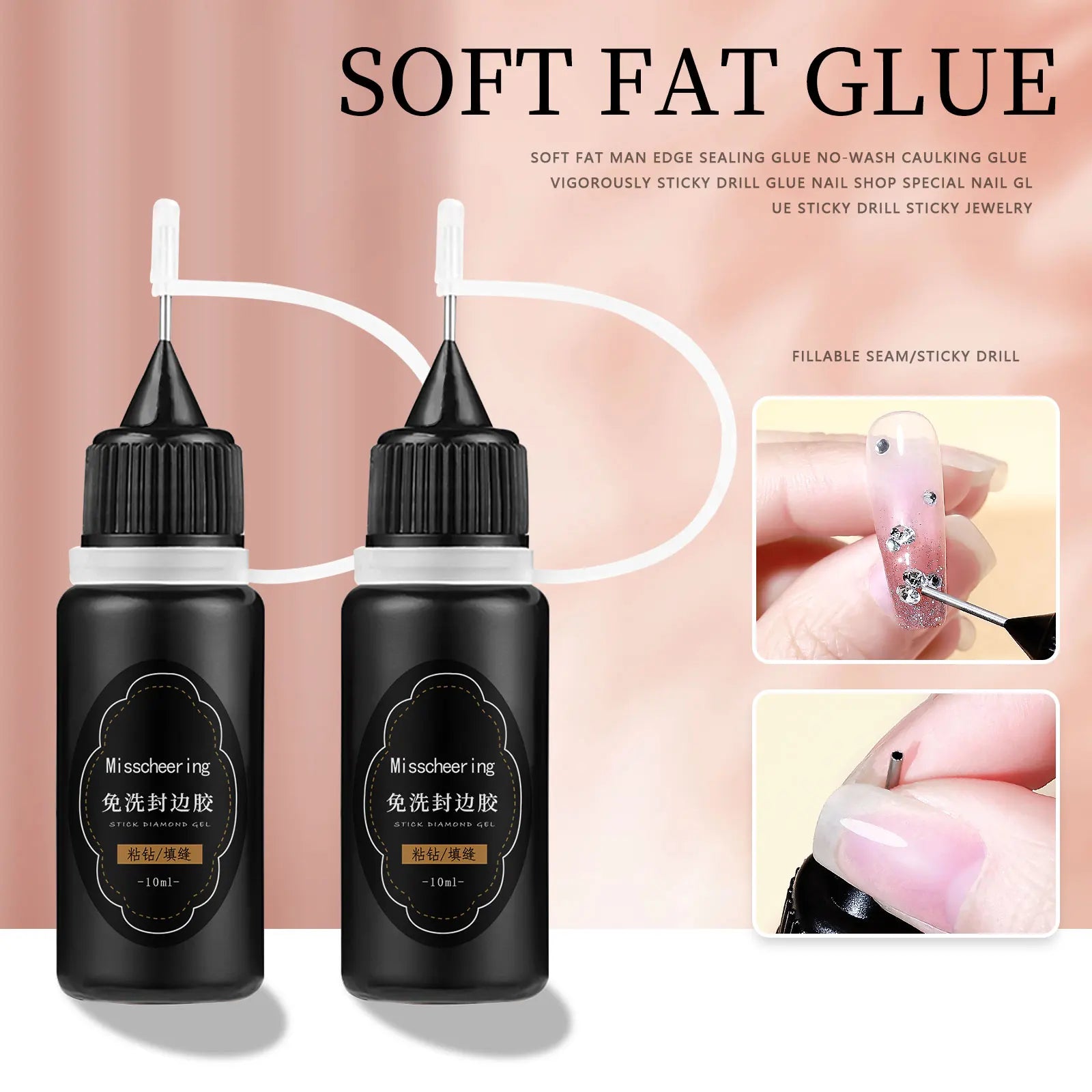 Super Strong Gel Nail Glue for Nail Charm 3D Nails