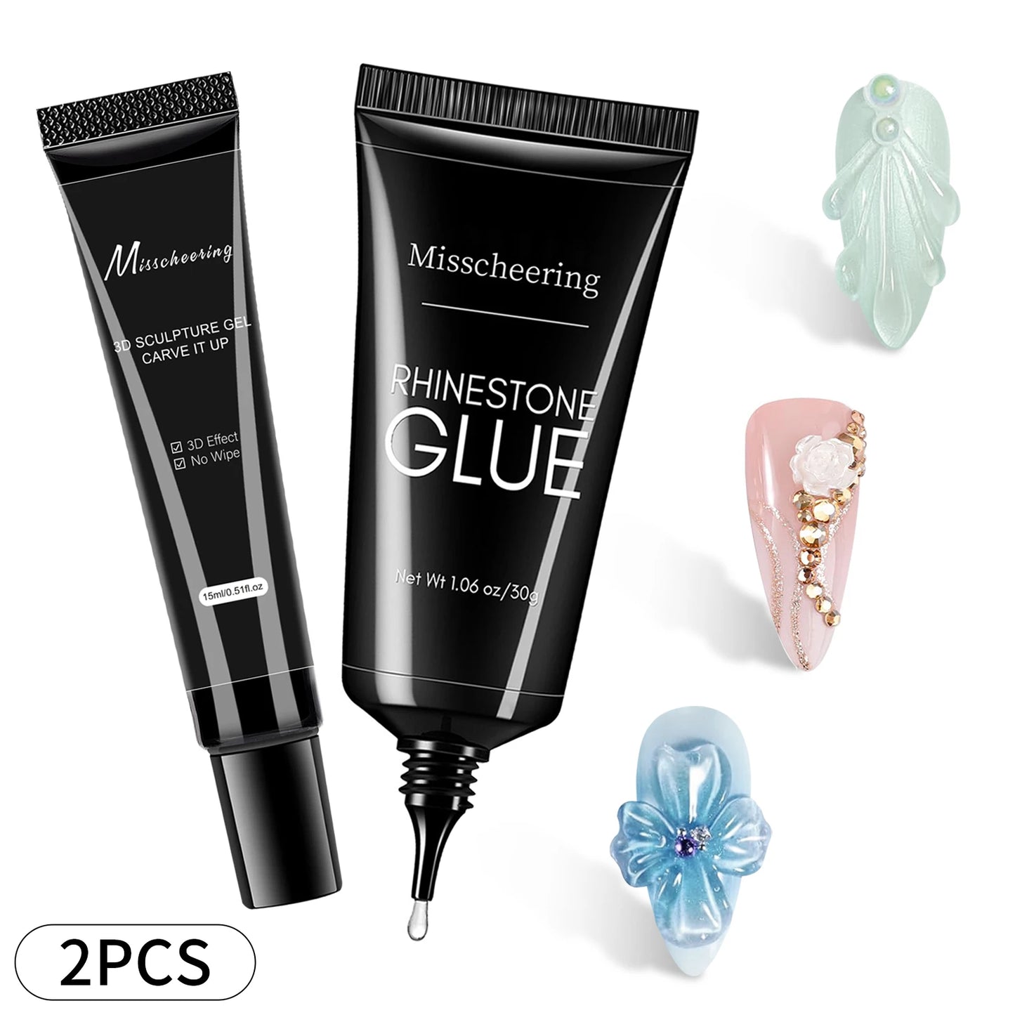 Super Strong Gel Nail Glue for Nail Charm 3D Nails