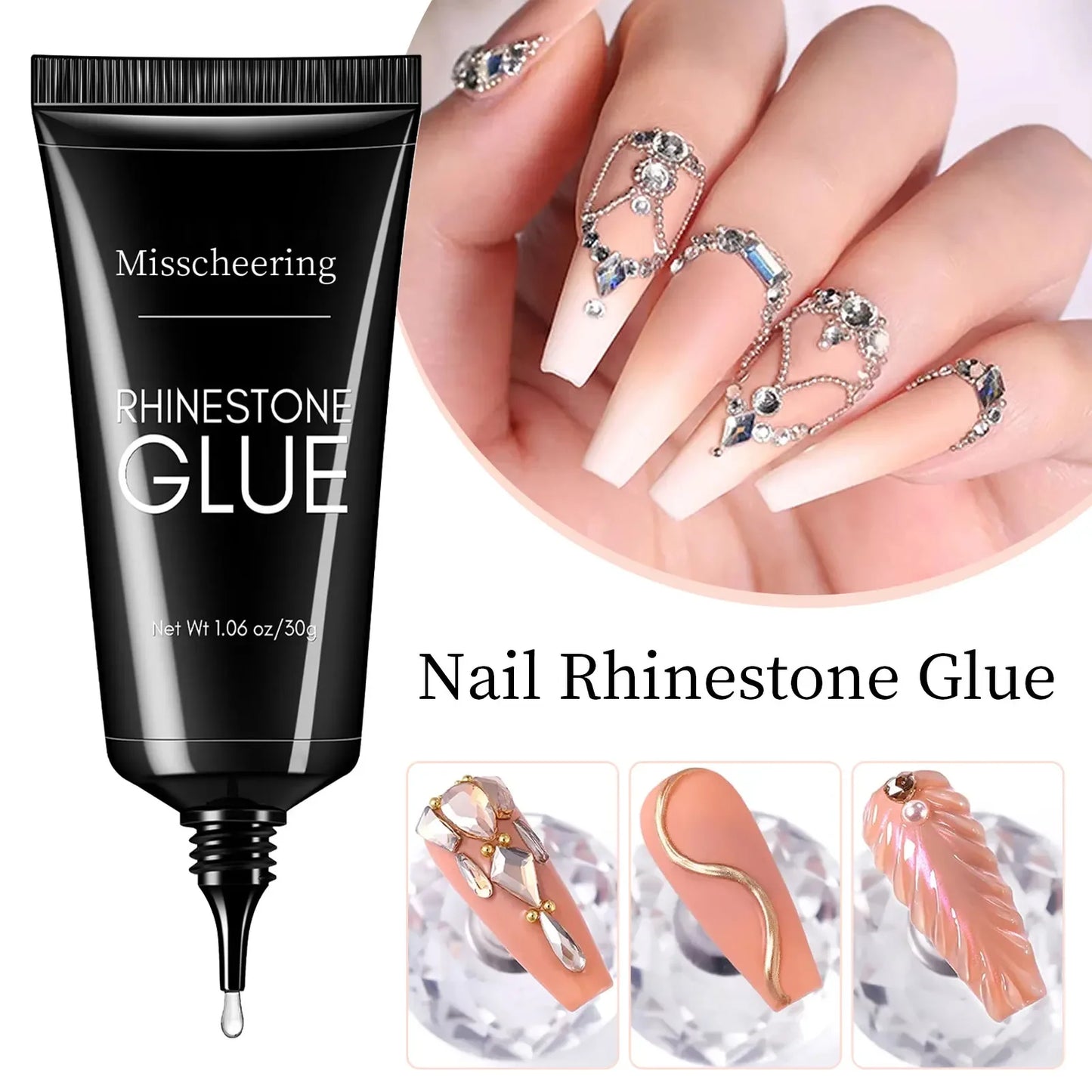 Super Strong Gel Nail Glue for Nail Charm 3D Nails