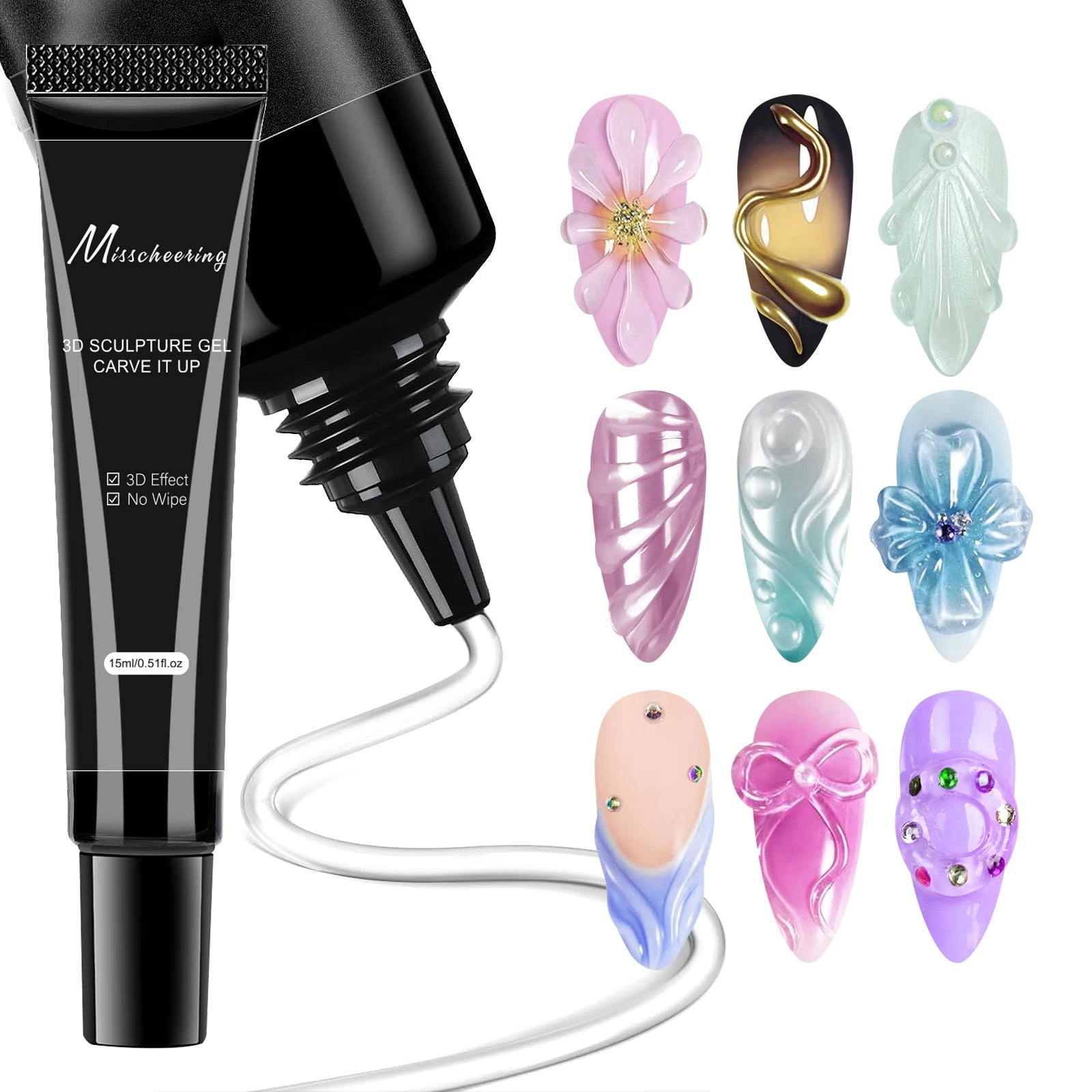 Super Strong Gel Nail Glue for Nail Charm 3D Nails