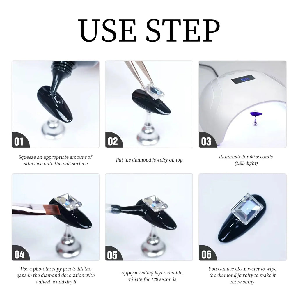 Super Strong Gel Nail Glue for Nail Charm 3D Nails