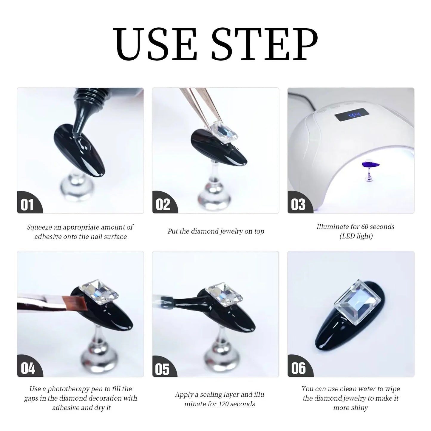 Super Strong Gel Nail Glue for Nail Charm 3D Nails