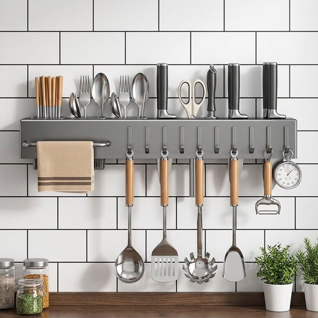 Massaha™ Wall-Mounted Kitchen Storage Rack